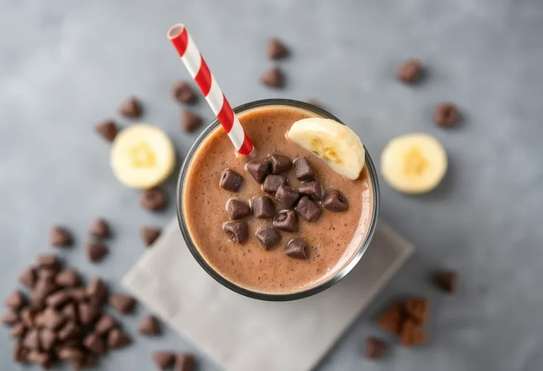 Chocolate Banana Protein Smoothie