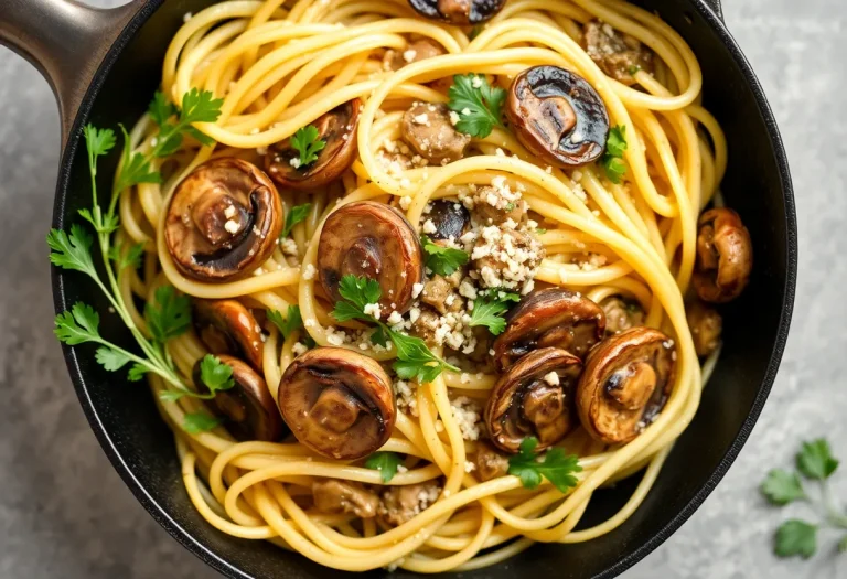 Skillet Linguine with Trumpet Mushrooms: The Pasta Dish You Didn’t Know You Needed