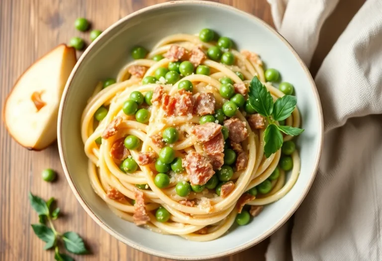 Savory Creamy Pasta with Peas and Pancetta: The Dish You Didn’t Know You Needed