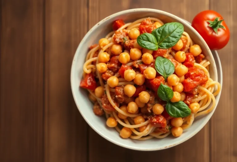 This Slow Roasted Chickpea and Tomato Pasta Will Make You Question Every Other Pasta Dish